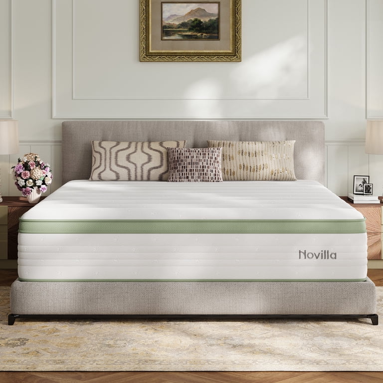 Novilla Snowfall 14 inch King Size Mattress in a Box, Hybrid