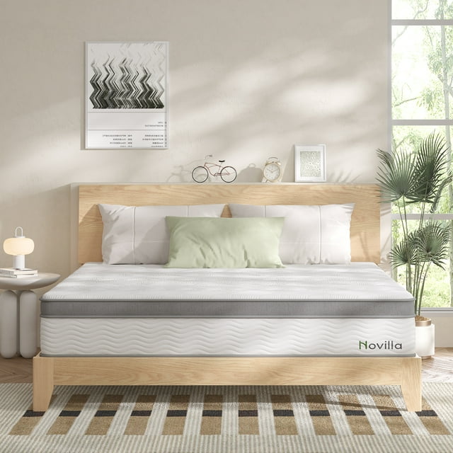 Novilla Soothe 10" Adult Memory Foam and Pocket Spring Hybrid Mattress