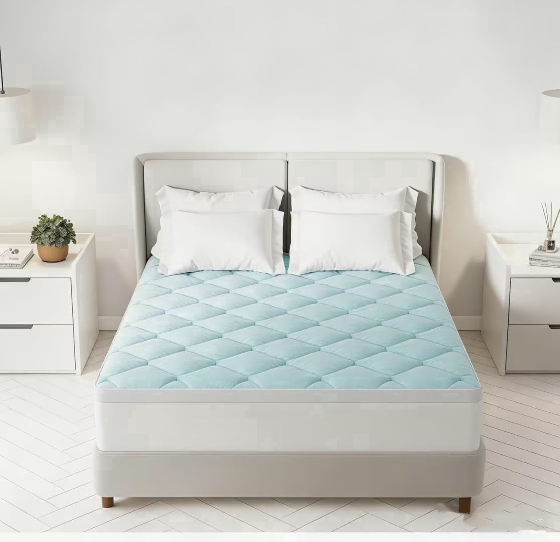 Novilla Twin Memory Foam Mattress Topper, Detachable Cool Cover, 2-in-1 ...