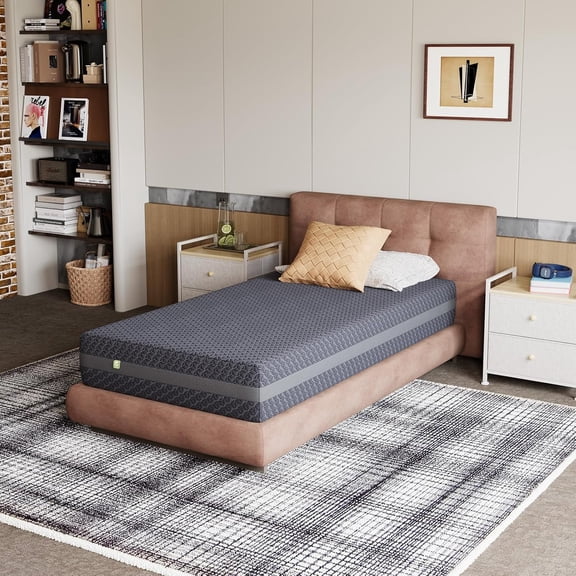 Novilla Twin XL mattress 8 Inch, XL Twin Gel Memory Foam Mattress for Spinal Alignment & Adaptive Body Support, with Green Tea-Infused Foam, Mattresses in a Box, Medium Firm
