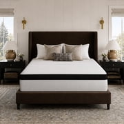 Avenco Whisper 14" Queen Hybrid Mattress in a Box – Gel Memory Foam & Pocket Coils, Medium Firm Support, Pressure Relief, Cooling Comfort