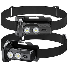 Noviqu 2-Pack Rechargeable LED Headlamp & Magnetic Flashlight, 1800 Lumens, Motion Sensor, 5 Modes, USB-C Work Light for Camping and Auto Repair