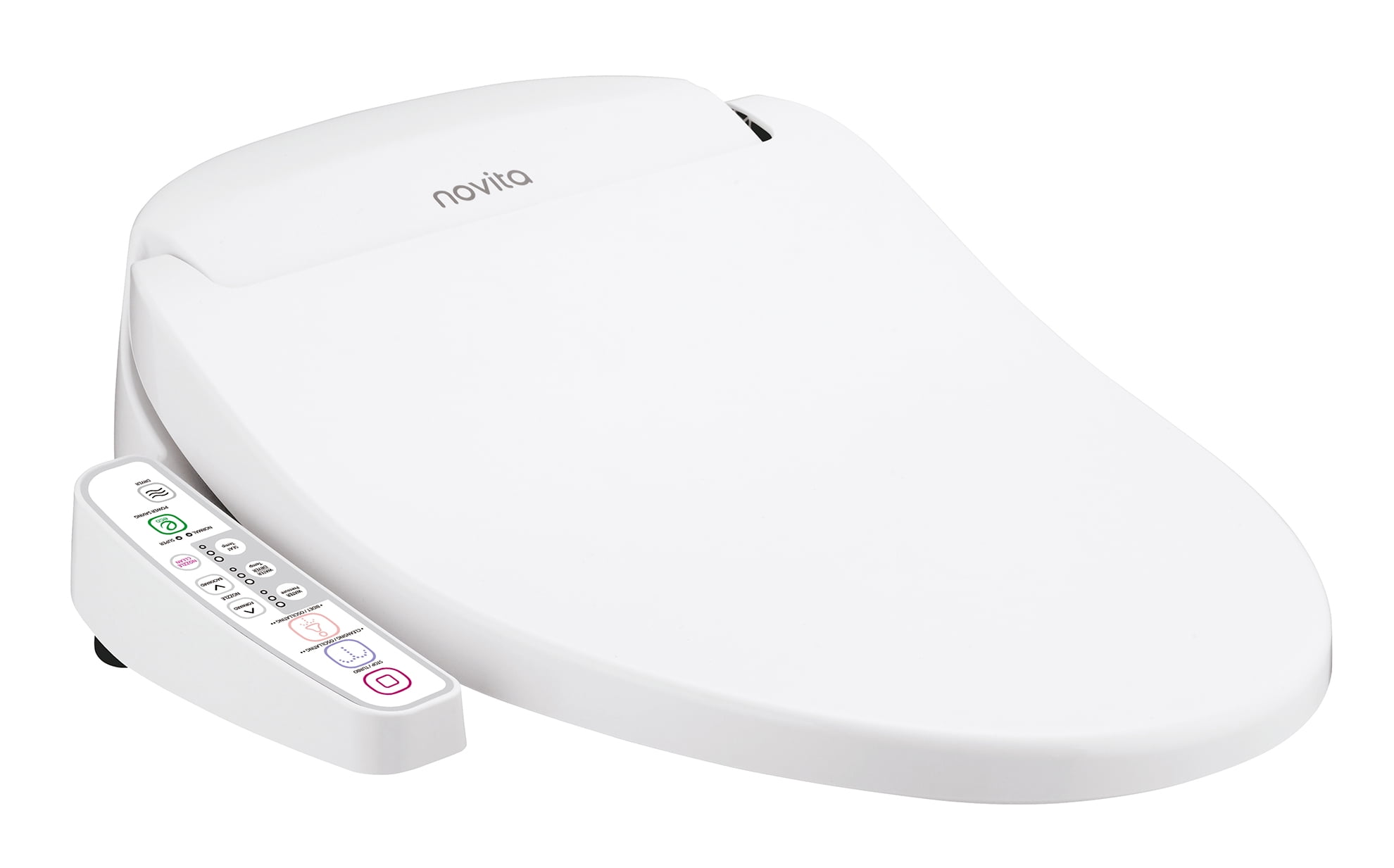 Novita BN330SN0 White Round Front Cleansing & Heated Bidet Toilet Seat
