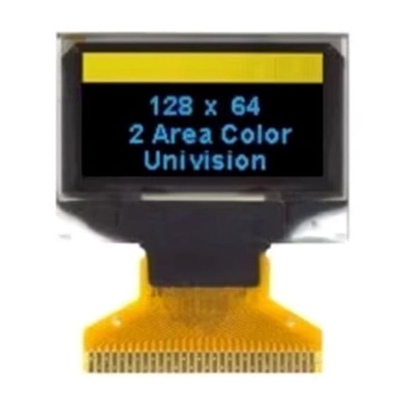 Novixy 0.96 Inch OLED Display 128x64 I2C SPI Module White Blue Dual Color Screen for Arduino Raspberry Pi ESP32 DIY Projects