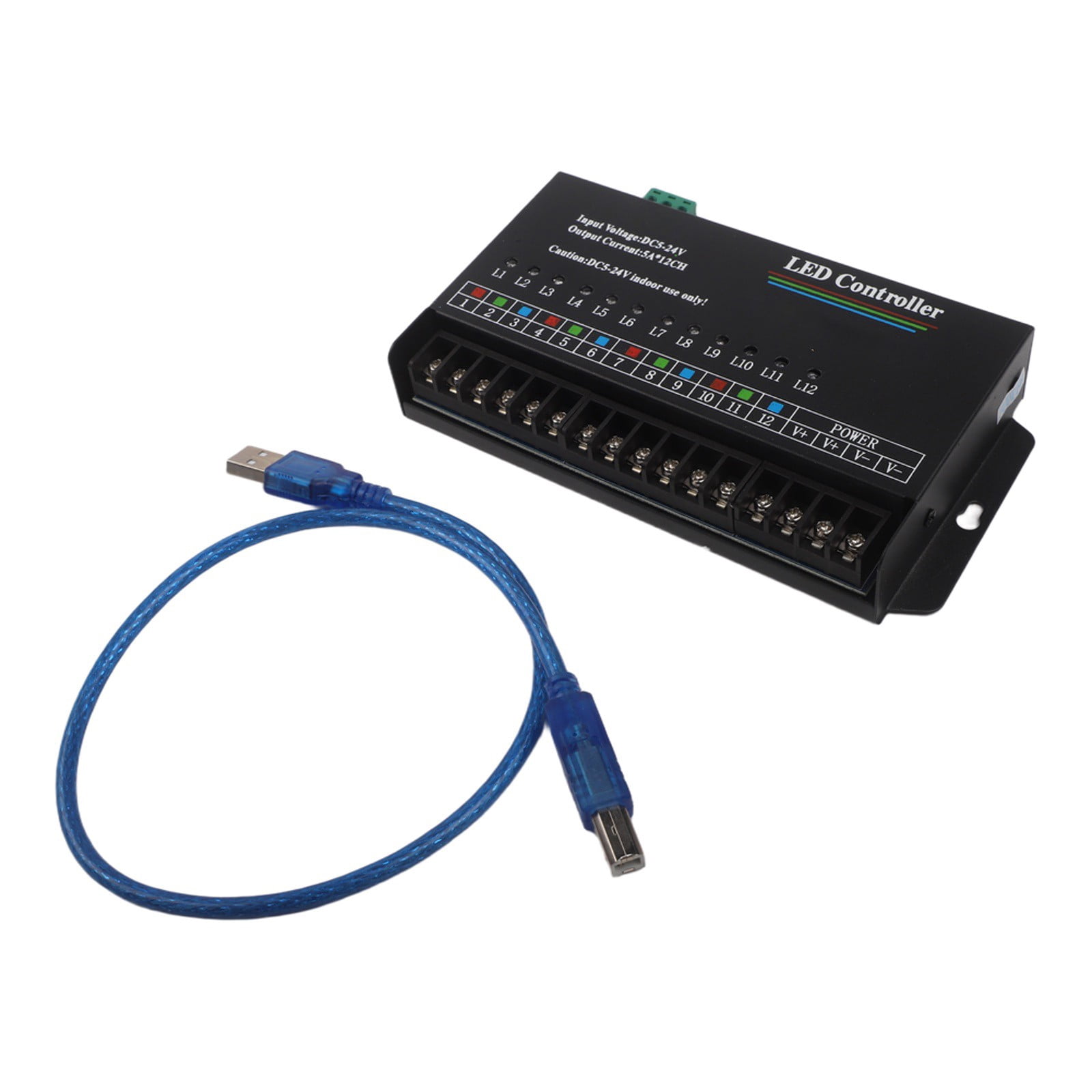 Controller Led Lights Novixy 12-Channel Programmable LED Controller, RGB & Monochrome Dimmer ...