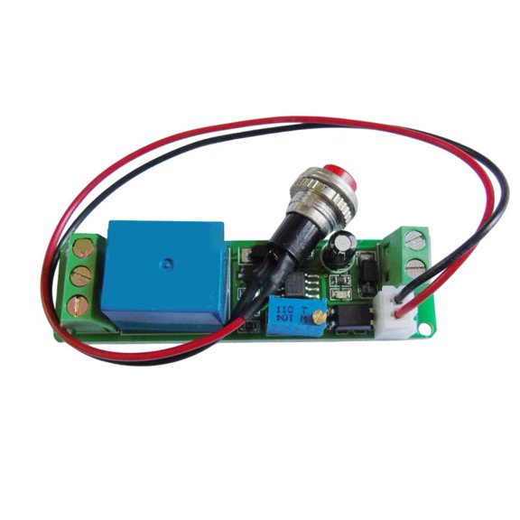 Novixy 12V Adjustable Timer Relay Module with Indicator Light, 1-10s Delay Switch Board for Automation and Smart Home Projects