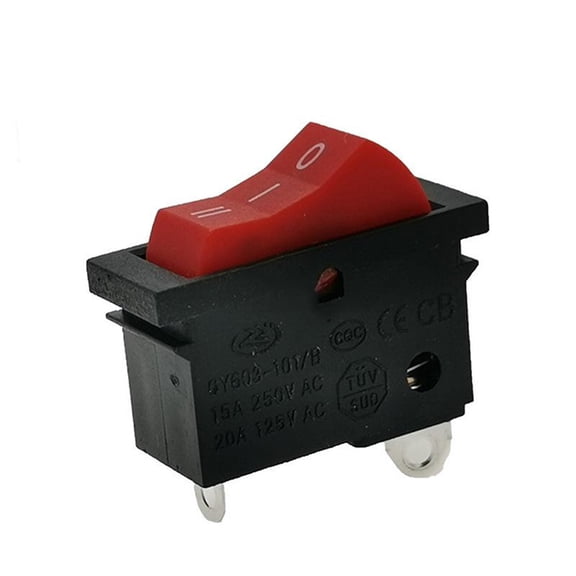 Novixy 15A 3-Position 3-Pin Latching Power Control Switch, IP65 Waterproof Flame-Retardant Gear Switch for Hair Dryer Blower Replacement, Red