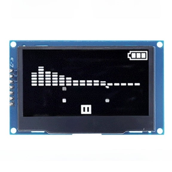 Novixy 2.42 Inch OLED Display Module 128x64 SSD1309 SPI I2C LCD Screen Compatible with Arduino R3 for DIY Electronics Projects