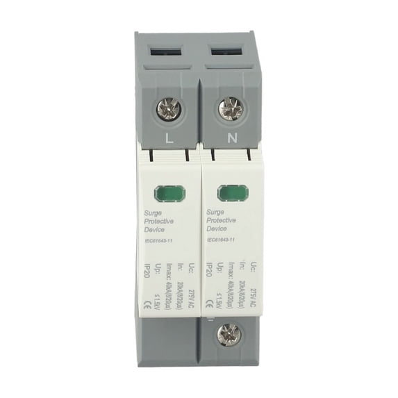Surge Protection Device Fitting Novixy 2P Surge Protector 20/40KA 275V SPD Device with Thermal ...
