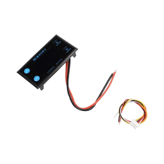 Novixy 4-Digit Dc Power Meter Voltmeter Head Adjustable Calibration Electronic Ammeter,Package A