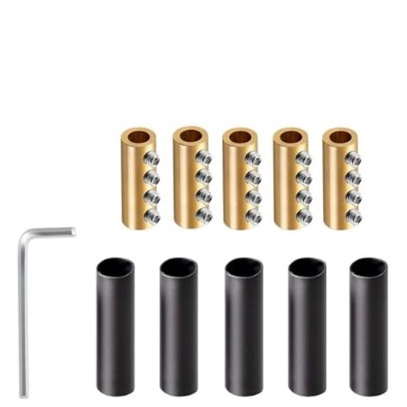 Novixy 5 Sets 4-Hole Brass Wire Connector Kit 60A 80A Pressure-Free ...
