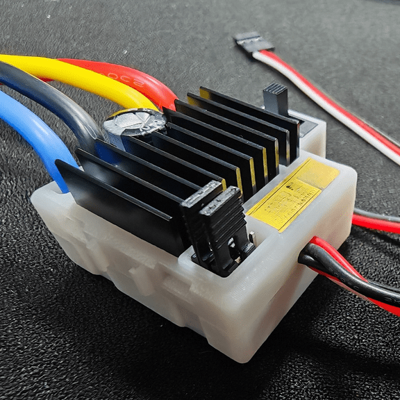 Novixy 60A Bidirectional Brushed ESC for RC Cars Boats, 2-3S LiPo Motor Controller with XT60 Connector, forward/Reverse Speed Control for 1/10 Short Truck Crawler Tank
