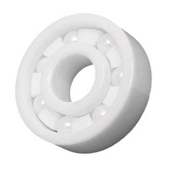 Novixy 626CE Full Ceramic Ball Bearing 6x19x6mm Zirconia Sealed, High Temp 180C PTFE Shield for Industrial Applications