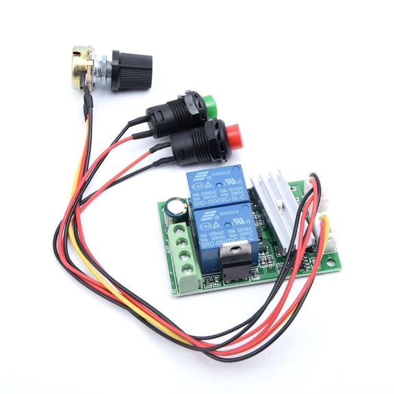 Novixy DC Motor Speed Controller 6V-24V 3A Reversible PWM Regulator with forward Reverse Switch for DIY Projects