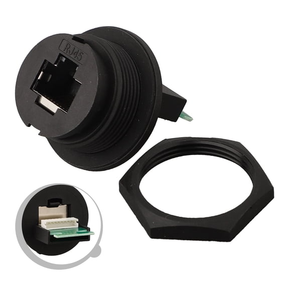 Novixy E16 Network Switch Coupler IP67 Waterproof Connector, Female Socket to Pin Header Adapter for LED Display Automation