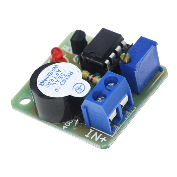 Novixy Low Voltage Alarm Module 9V 12V Battery Monitor with Buzzer and LED Indicator for Accumulator Over-Discharge Protection
