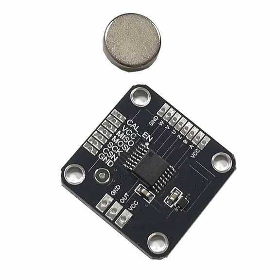 Novixy MT6835 Magnetic Encoder with AMR Technology, 21-Bit Absolute Angle Sensor for Motor Control, SPI/PWM/ABZ Output, -40C to 125C