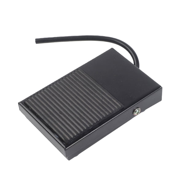 Novixy Metal Momentary Foot Pedal Switch, 10A SPDT Electric Footswitch with 16cm Wire, IP62 Non-Slip Iron Shell for industrial Control