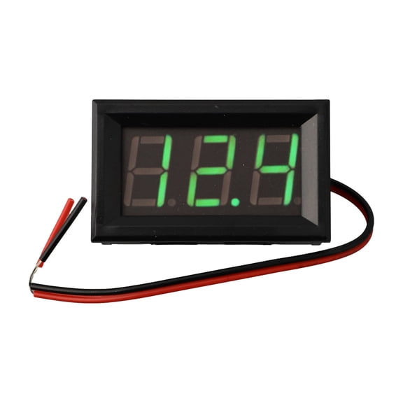 Novixy Novixy 0.56 Inch LED Digital Voltmeter Panel DC 4.5-30V 2-Wire Voltage Meter Gauge Tester with Red Blue Green Display for Car Battery Monitor
