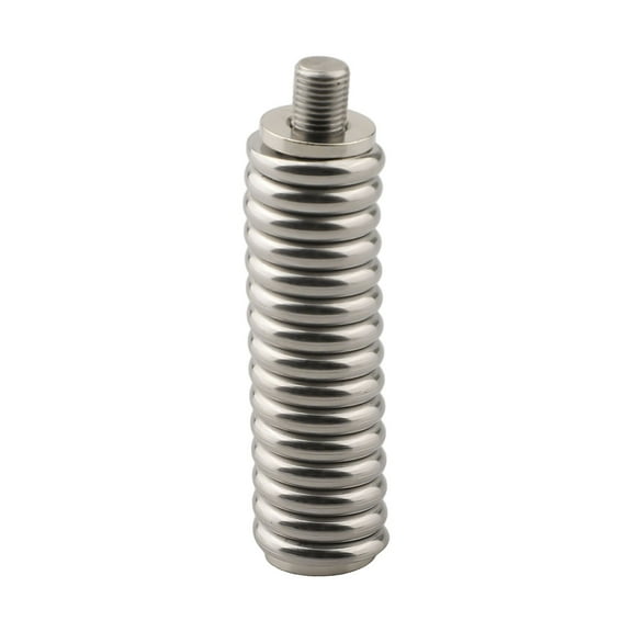 Novixy Novixy Stainless Steel CB Radio Antenna Spring Mount with 3/8-24 Threads, Replacement Electronic Spring for Mobile Vehicle Antennas up to 60 Inches, Silver