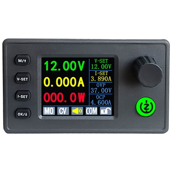 Novixy Programmable DC Power Supply Module 6-36V to 0.5-36V 40W Adjustable Voltage Regulator with 1.8" Color Screen and 11 Memory Presets for Lab DIY