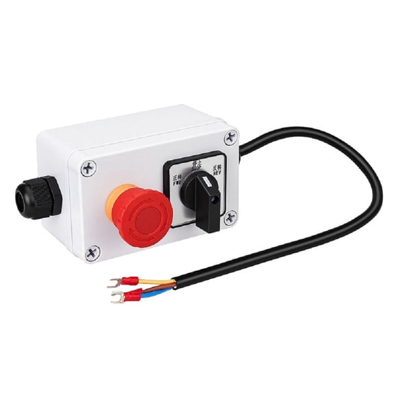 Novixy SZW26-20 Three Phase Reversing Switch 440V 20A Industrial Changeover Switch for Forward Stop Reverse Control with IP65 Protective Box