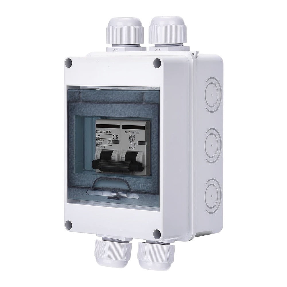 Novixy Solar PV Disconnect Box with DC Circuit Breaker, 1000V 2-Pole ...