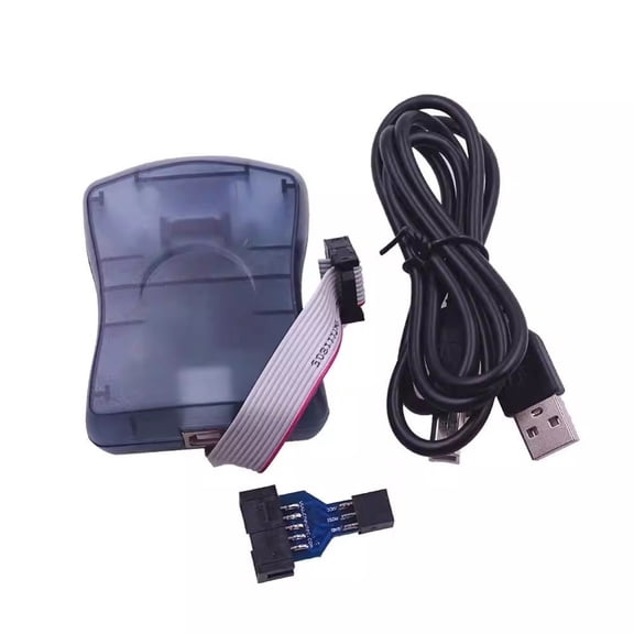 Novixy USB AVR ISP Programmer for Atmel Microcontrollers, Adjustable 50Hz-8MHz Clock, Full-Speed USB 2.0 Tool for AVR Studio