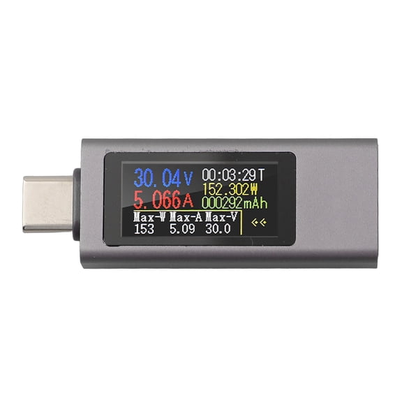 Novixy USB C Power Meter Tester 240W, Type-C Voltage Current Detector with 1.06" TFT Display for PD3.0/QC3.0/FCP/AFC Fast Charging Analysis