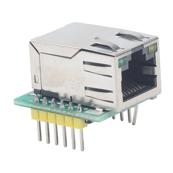 Novixy W5500 Ethernet Module with SPI Interface, Hardware TCP/IP Stack Network Converter for Arduino MCU Projects, 3.3V 80MHz Embedded Board