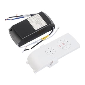 Novixy Wireless Ceiling Fan Remote Control Kit with Timer, Universal Light Switch Controller for Home Lamps, 30-50M Range, Easy Install, White
