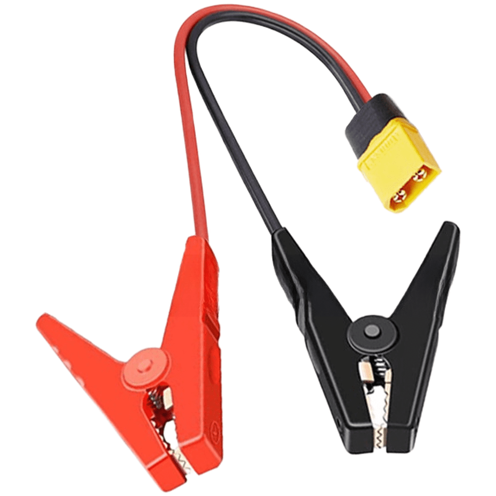 Novixy XT60 Male to Female Power Cable with 100mm Clips, 12AWG Silicone ...