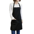 thumbnail image 1 of Novo Adjustable Bib Aprons with 2 Pockets for Restaurant/Home/Commercial Kitchen, Black, 1 of 5