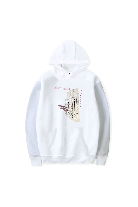 Novo Amor Merch Hoodie Men's Hip Hop Printing Pullover Hooded Sweatshirts