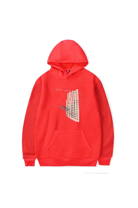 Novo Amor Merch Hoodie Men's Hip Hop Printing Pullover Hooded Sweatshirts