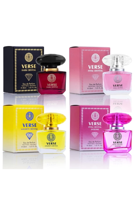 Eau de Parfum Verse 4-Piece Mini Perfume Gift Set for Women Floral, Fruity & Woody EDP Collection