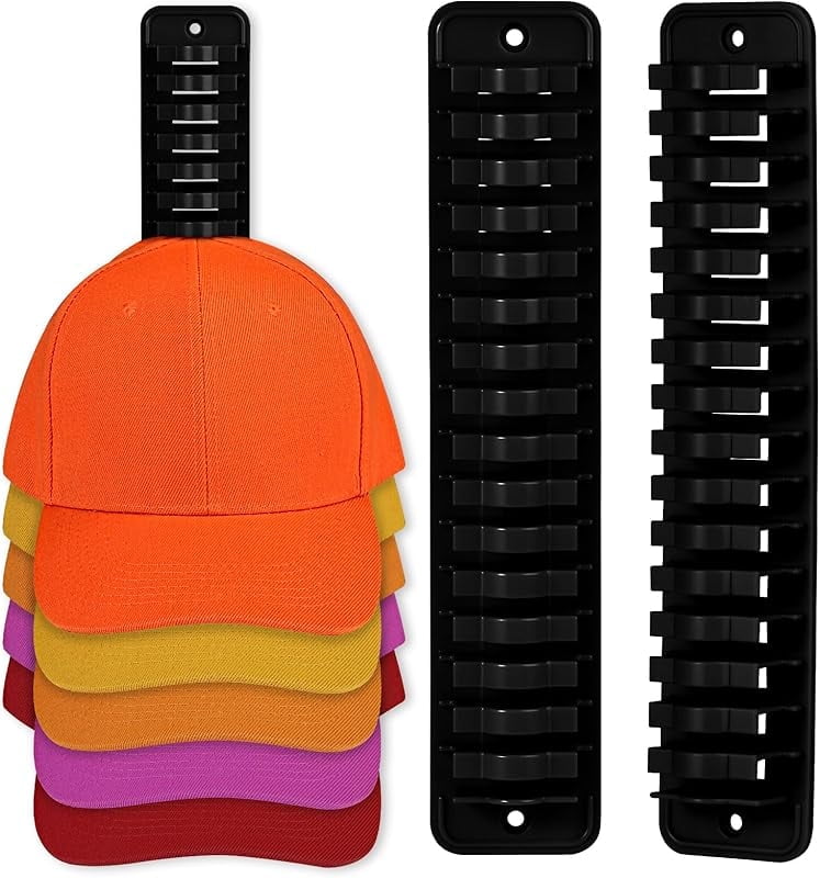 lkjhf Hat Racks for Wall Cap Organizer, Hat Hangers for Baseball Caps ...