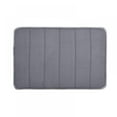 thumbnail image 1 of Novobey Memory Foam Bath Mat 17" X 24" Coral Velvet Super Non-Slip Rapid Water Absorption Soft and Comfortable Easier to Dry Machine Wash Bathroom Mat, Gray, 1 of 6