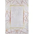 thumbnail image 1 of Novocerkassk Gold Framed Polyester Area Rugs for Living Room Washable Rugs Boho Moroccan Area Rug Soft Geometric Bohemian Distressed Indoor Rug for Bedroom Dining Room Office Foldable Nonslip Rug, 1 of 9
