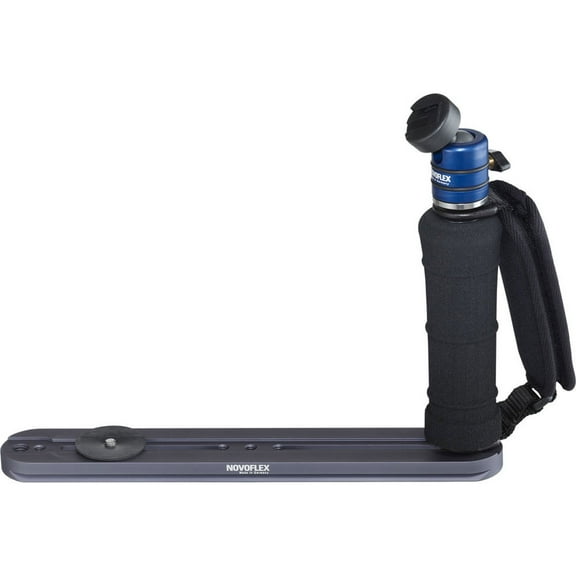 Novoflex Flash Bracket with Padded Grip, Strap and Ball Head.