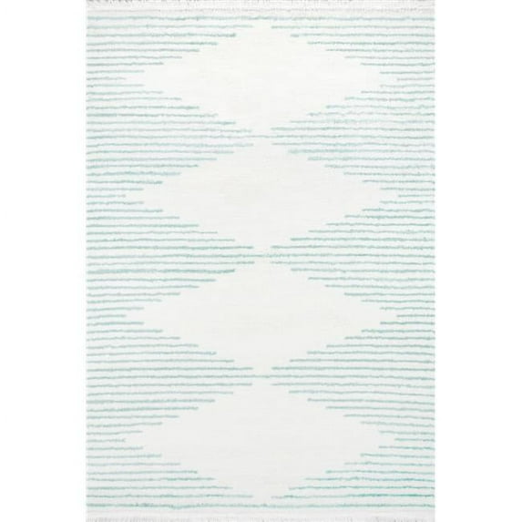 Novogratz FERRIFRR-1AQA2376 2 ft. 3 in. x 7 ft. 6 in. Ferris Machine Made Modern Runner Rug, Aqua