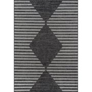 Skyline Decor Charcoal Villa Rugs in Rectangle Shape - Big Charcoal 2' x 6' Runner 6' Runner Indoor,Outdoor,Runner Rectangle,Runner