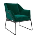 thumbnail image 1 of Novogratz Alivia Accent Chair in Green Velvet, 1 of 11