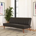 Novogratz Brittany Armless Futon, Sofa Lounger and Sleeper with ...