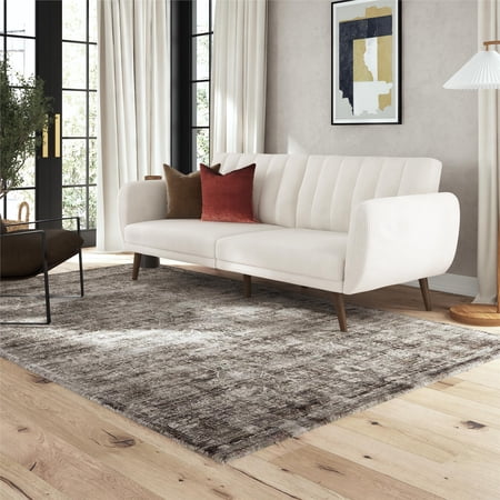 Novogratz Brittany Futon, Ivory Corduroy