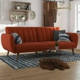 thumbnail image 1 of Novogratz Brittany Futon, Persimmon Linen, 1 of 24