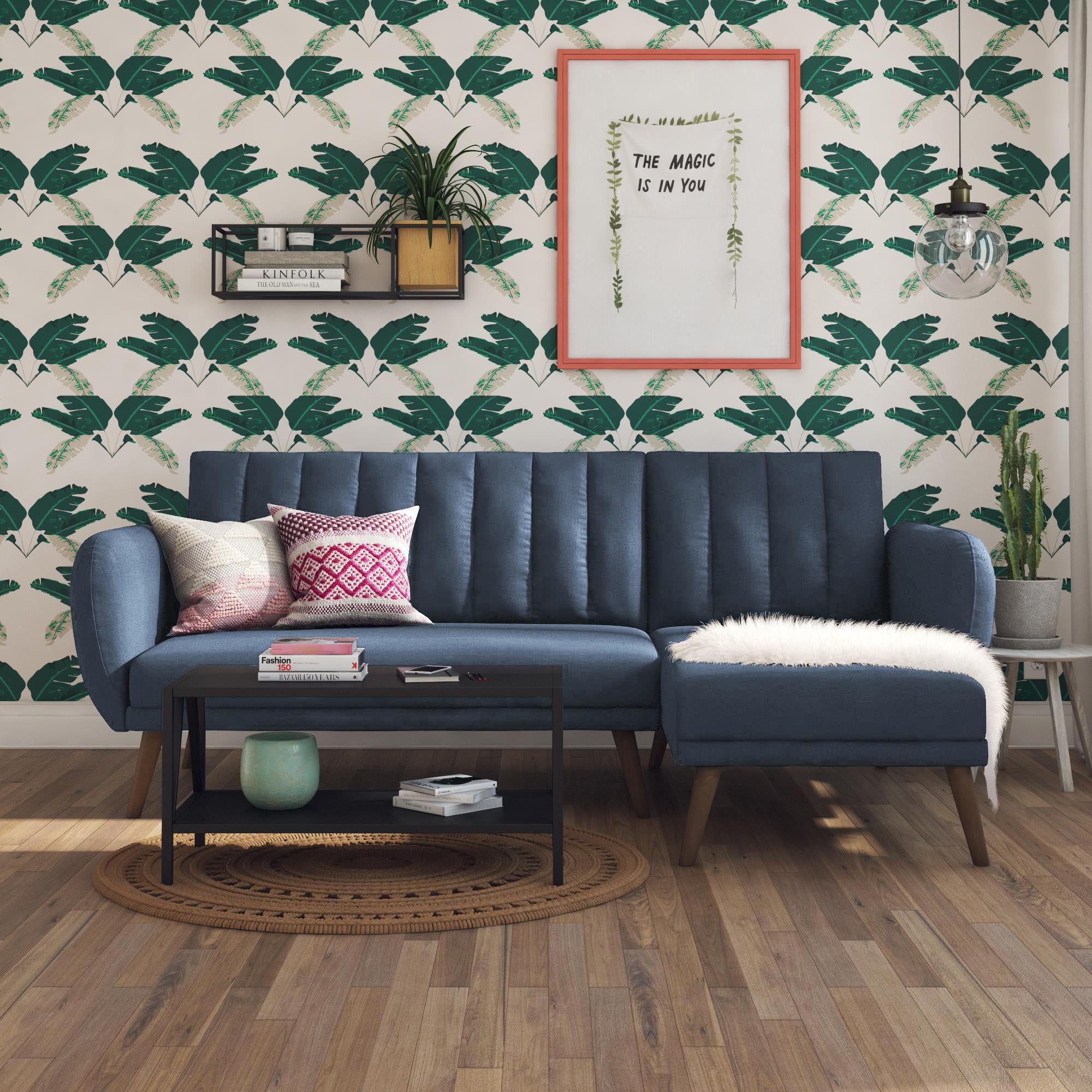 Novogratz brittany sectional futon sofa deals