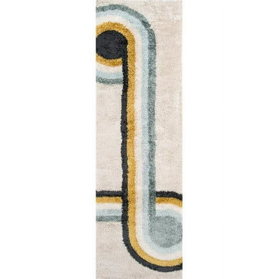 Novogratz Bullseye Blue Rug, BLUE