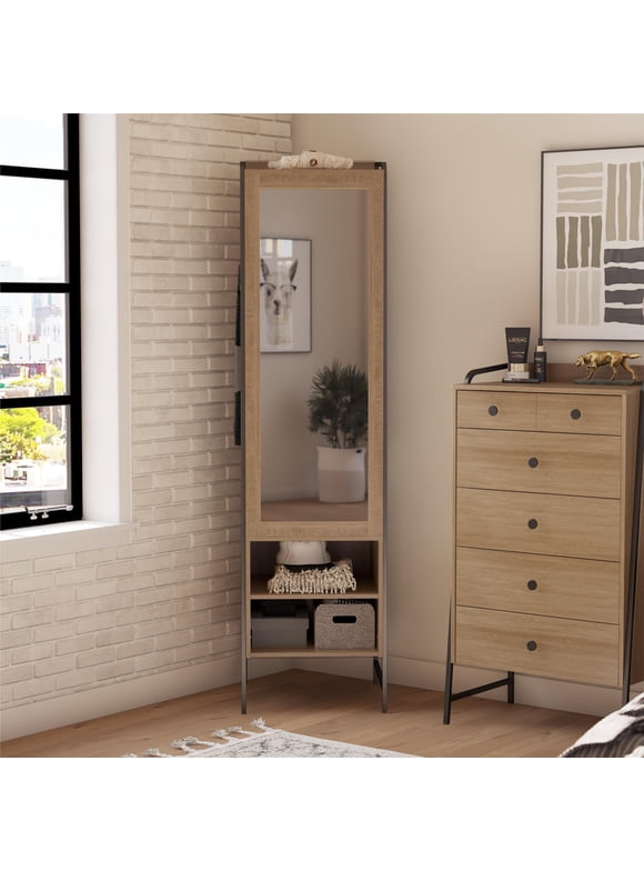 Novogratz Bushwick Wardrobe, Natural