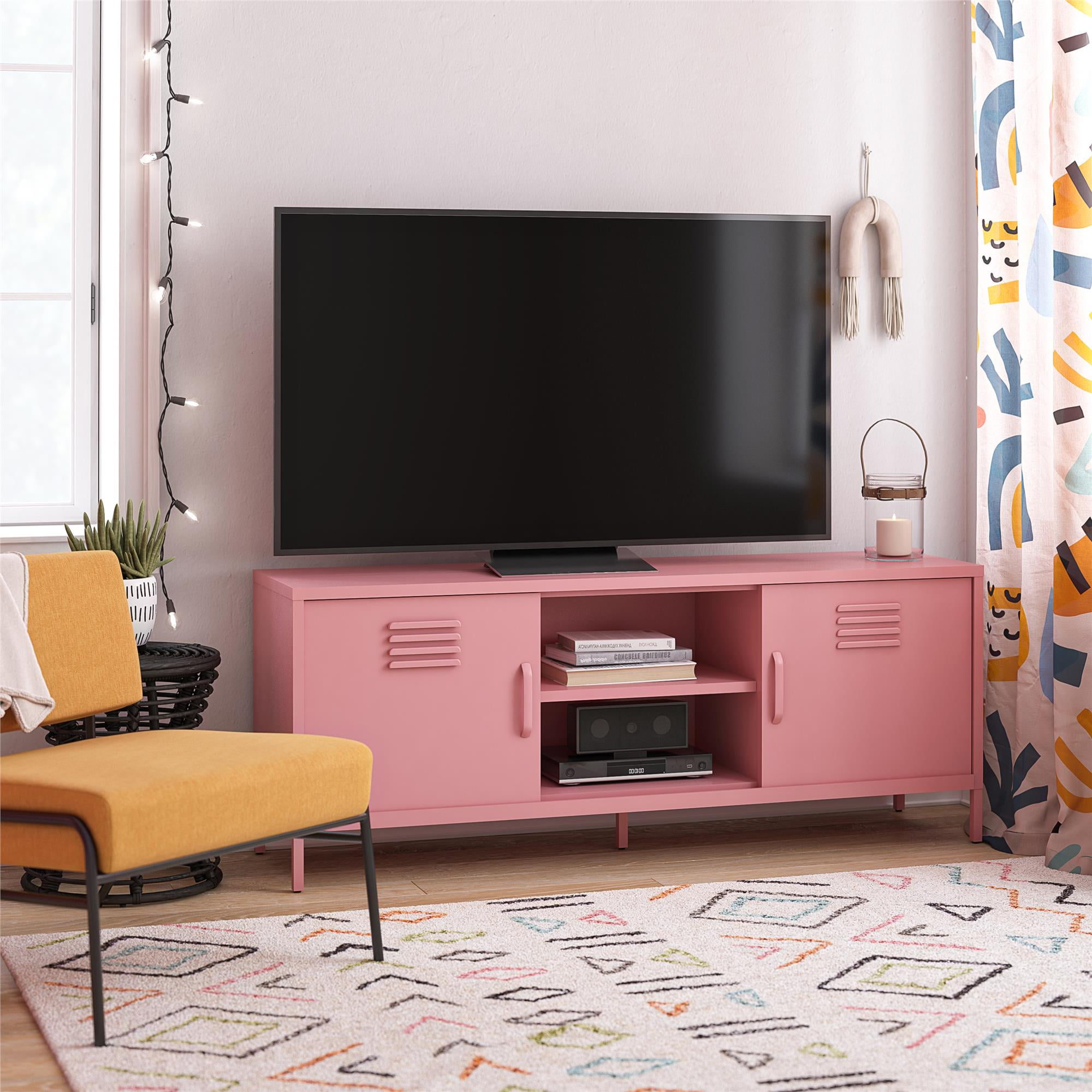 Novogratz Cache Metal Locker-Style TV Stand for TVs up to 65